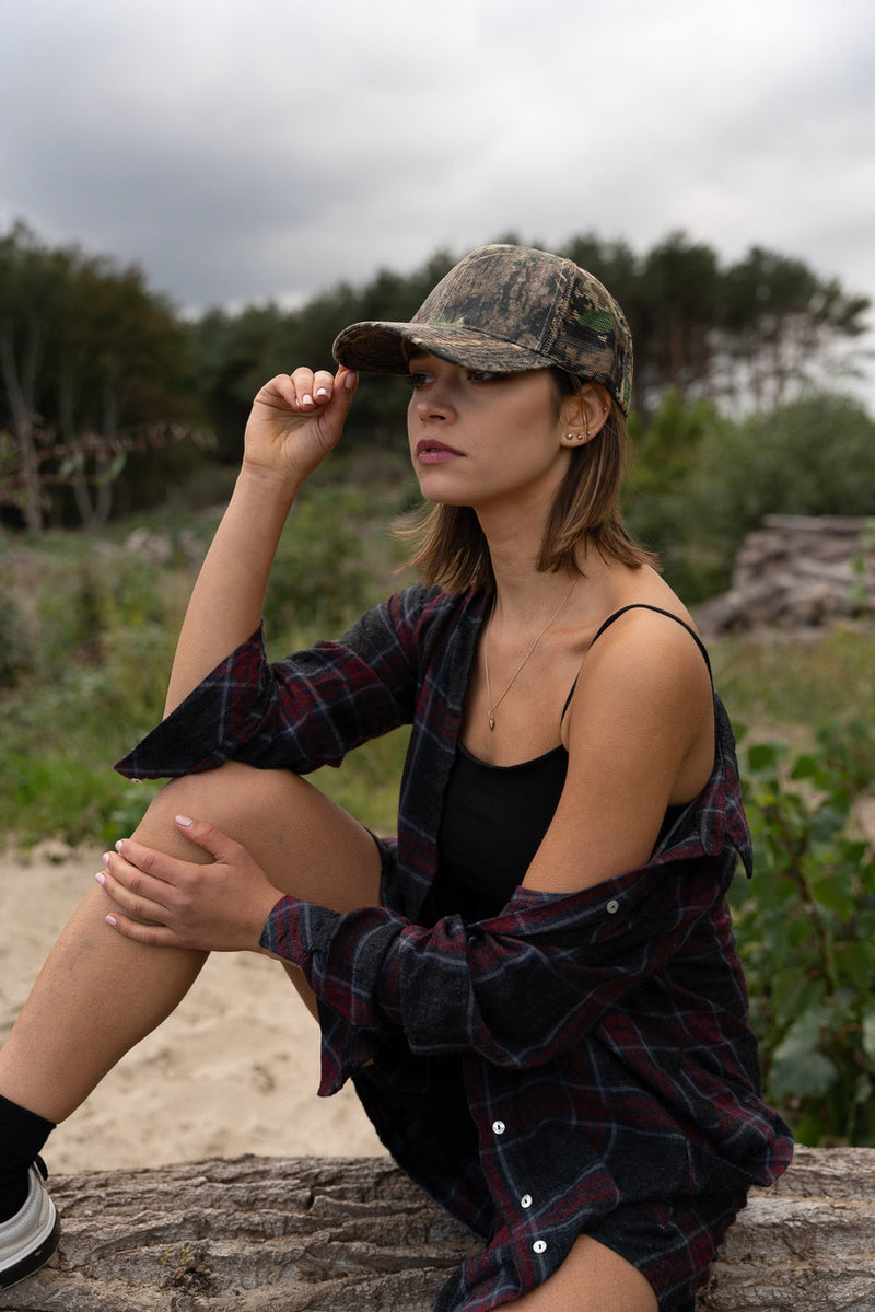 True Timber Camouflage Cap with Camo Mesh Back