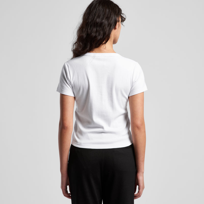 Organic Rib Baby Tee Ladies – Back
