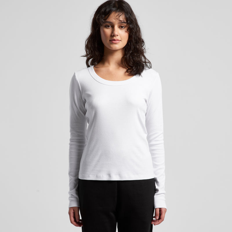 AS Colour 4075 Organic Baby Rib Long Sleeve Tee Ladies