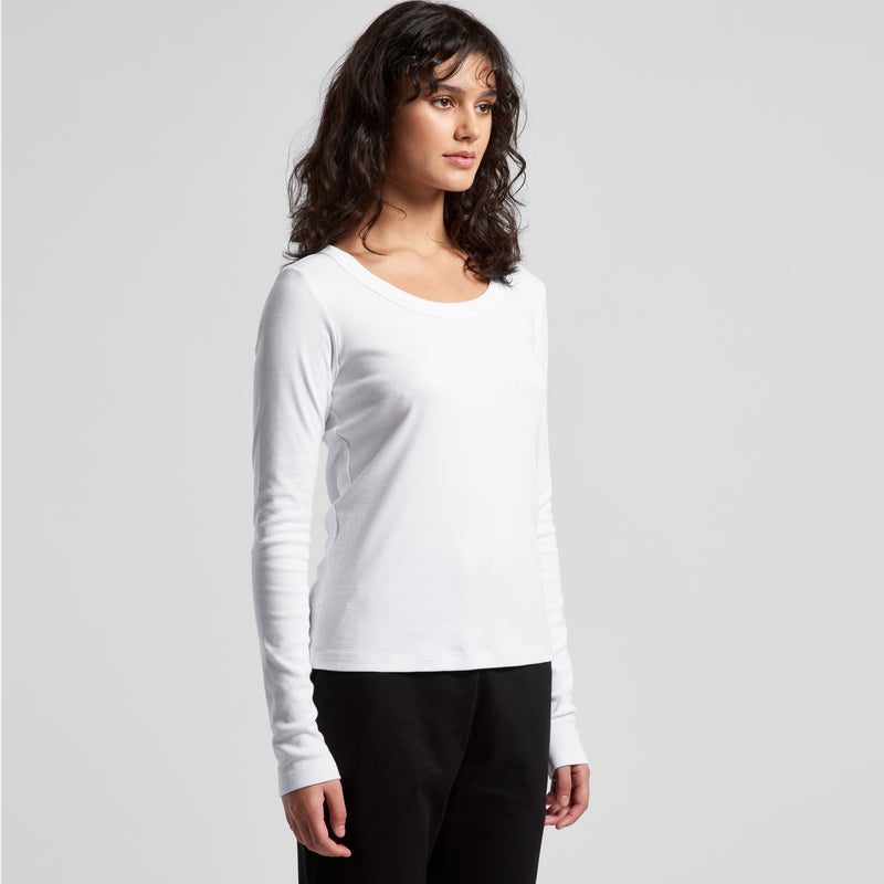 Organic Baby Rib Long Sleeve Tee Ladies – Turn