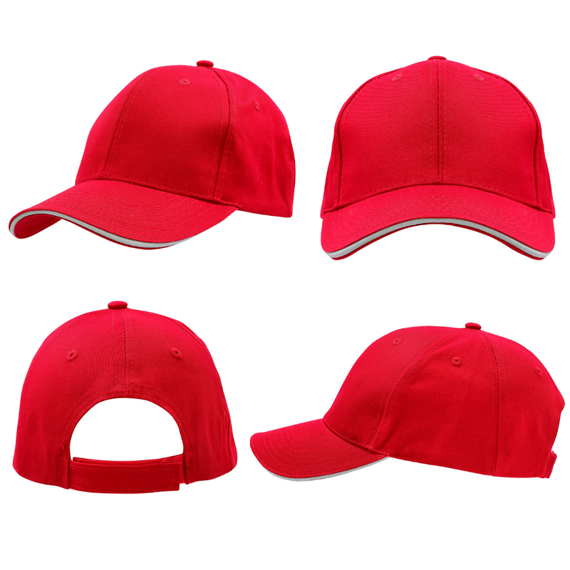 Chino Twill Cap with Sandwich Trim