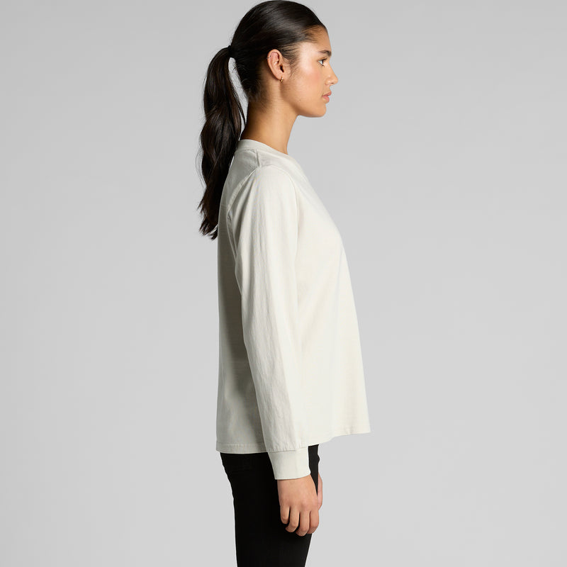 Heavy Faded Long Sleeve Tee Ladies – Side