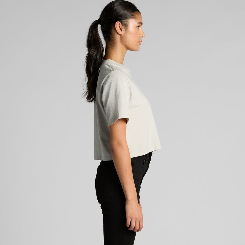Heavy Faded Crop Tee Ladies – Side