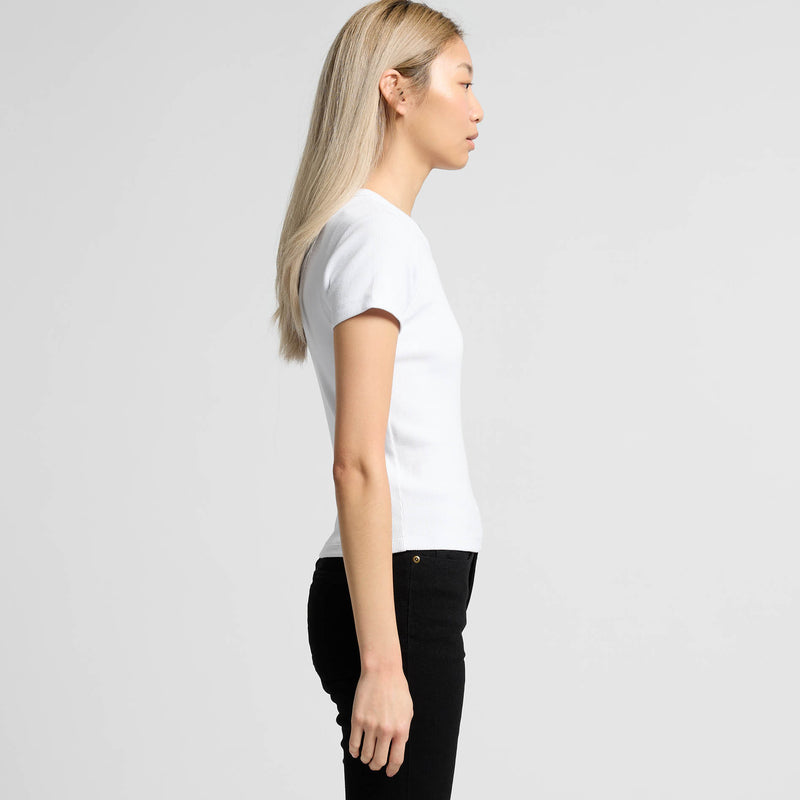 Organic Rib Tee Ladies – Side