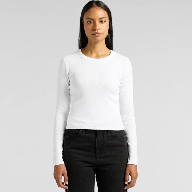 AS Colour 4096 Organic Rib Long Sleeve Tee Ladies