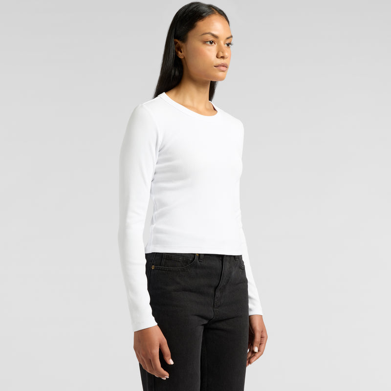 Organic Rib Long Sleeve Tee Ladies – Turn