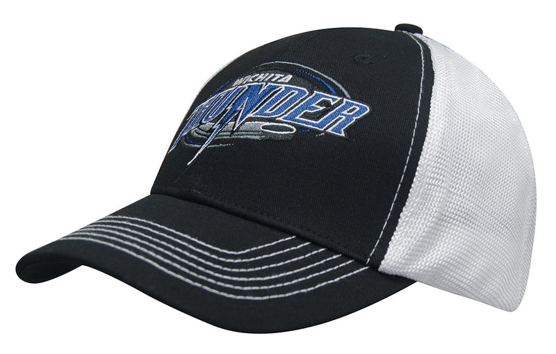 Headwear WA 4123 Chino Twill Cap with Hi Tech Mesh Back