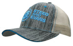 Headwear WA 4143 Wood Printed Cap with Mesh Back