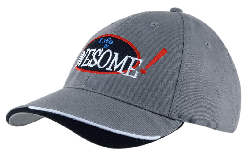 Headwear WA 4167 Brushed Heavy Cotton Cap with Indented Peak