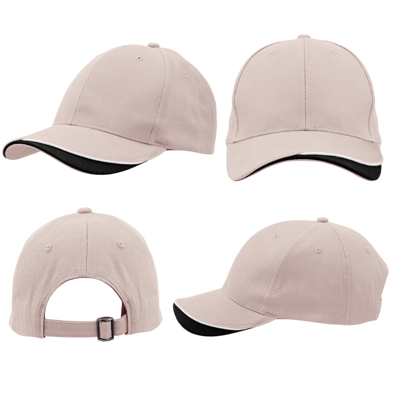 Brushed Heavy Cotton Cap with Indented Peak