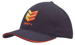 Headwear WA 4210 Brushed Heavy Cotton Cap with Sandwich Trim