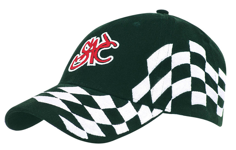 Headwear WA 4224BL/WH Brushed Heavy Cotton Cap with Checks