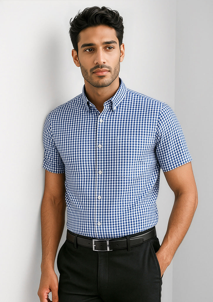 Biz Corporates 43422 Springfield Short Sleeve Shirt Mens