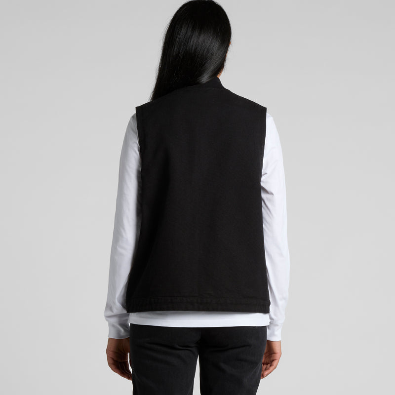 Canvas Heavy Vest Ladies – Back