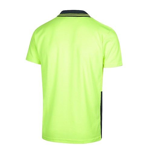 Short Sleeve Poly Cotton Polo Shirt - Two Tone