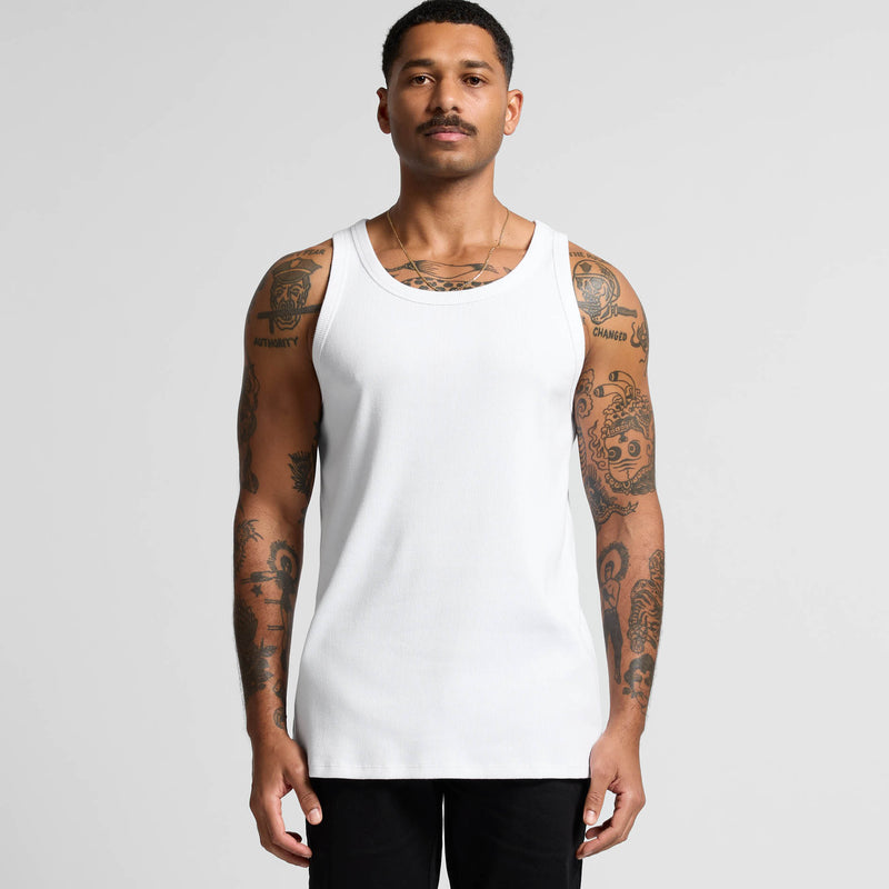 AS Colour 5063G Organic Rib Singlet Mens