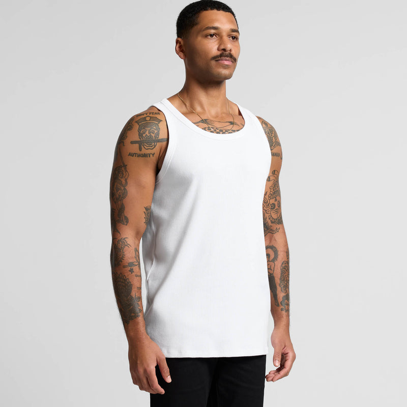 Organic Rib Singlet Mens – Turn
