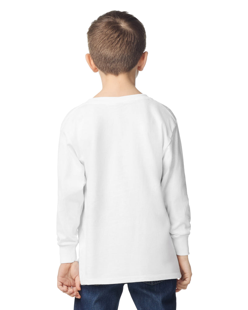 Gildan Heavy Cotton 5400B Long Sleeve T-Shirt Kids – rear view