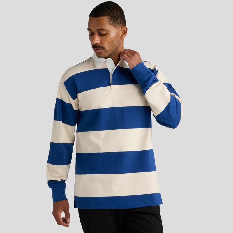 Stripe Rugby Jersey Mens model