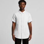 Linen Shirt Short Sleeve Mens