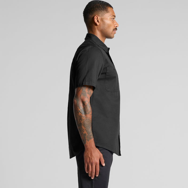 Work Short Sleeve Shirt Mens – Side