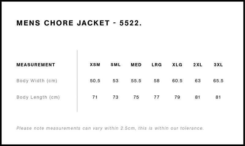 AS Colour 5522 Chore Jacket size