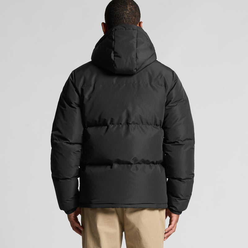 Hooded Puffer Jacket Mens – Back