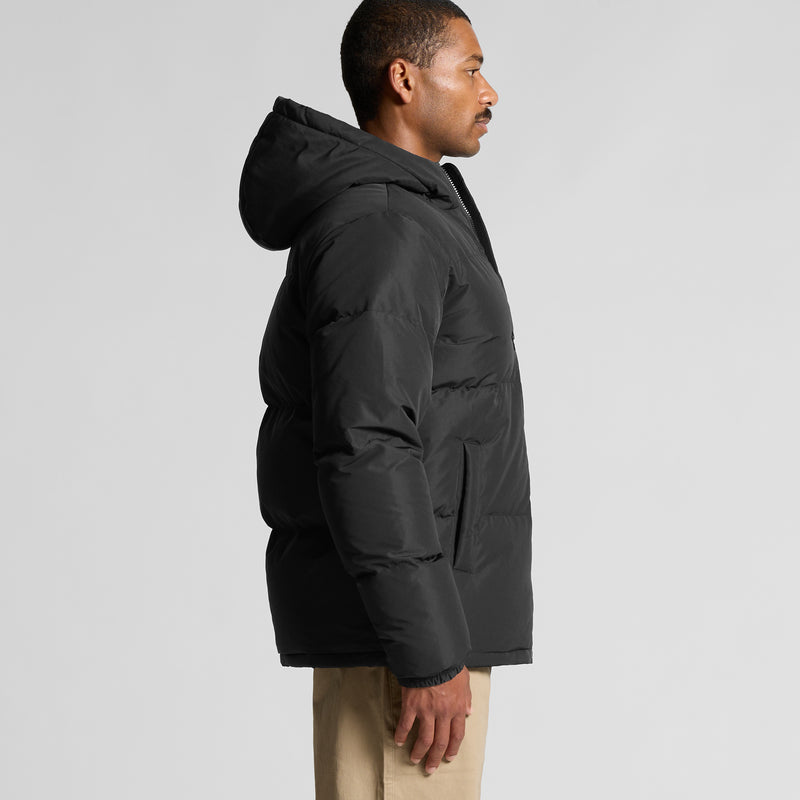 Hooded Puffer Jacket Mens – Side
