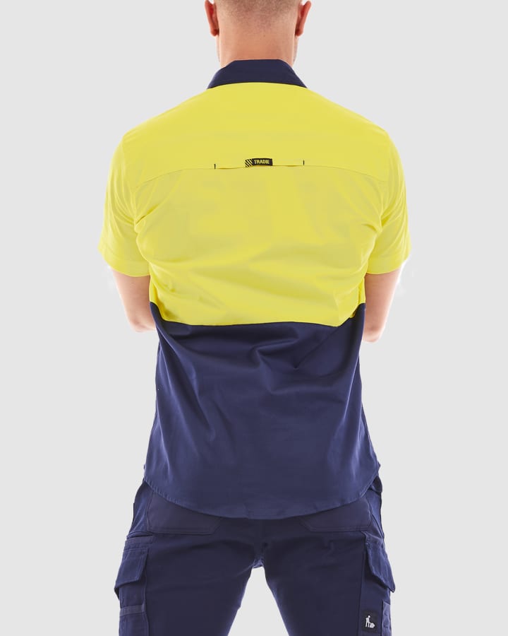 Tradie MJ1939ST Hi Vis Short Sleeve Shirt Mens – product photo