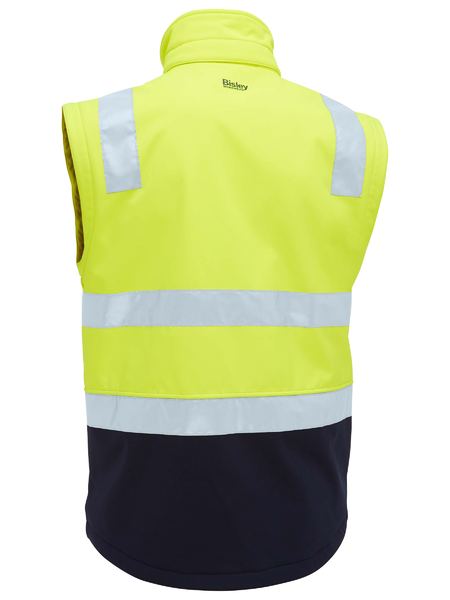 Bisley Workwear BJ6078T Taped Two Tone Hi Vis 3-in-1 Soft Shell Jacket 5