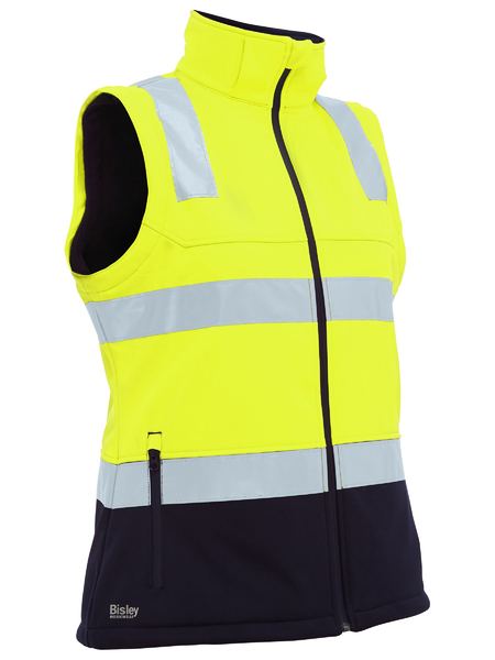 Bisley Workwear BJL6078T Taped Two Tone Hi Vis 3-in-1 Soft Shell Jacket Ladies 4