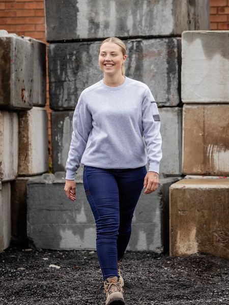 Bisley Workwear BKL6723 Fleece Crew Neck Jumper Ladies 2