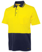 JB's Wear 6CPHV Hi Vis S/S Cotton Polo