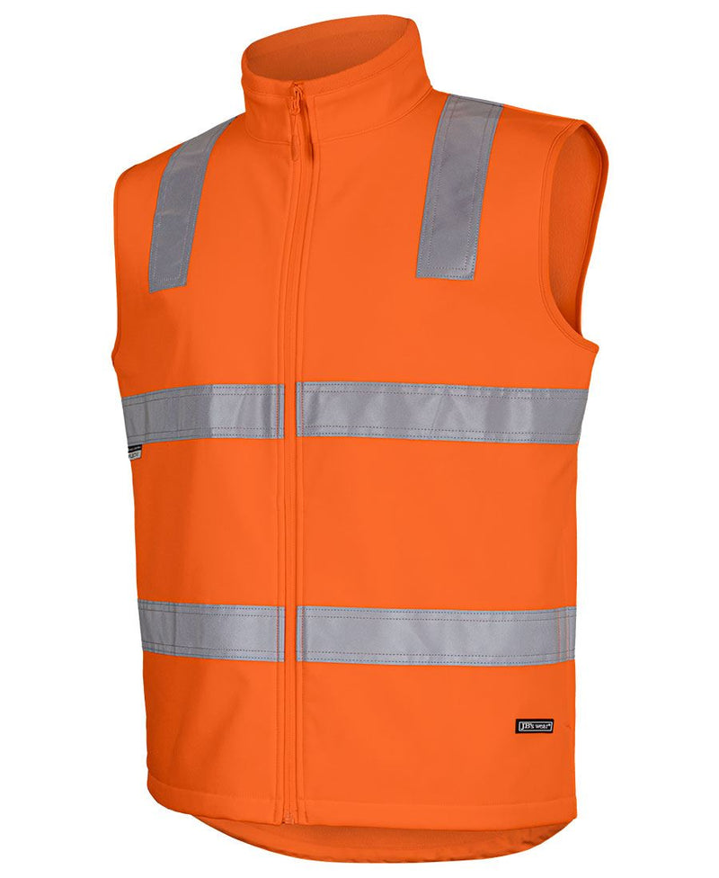 JB's Wear 6D4LK Hi Vis (D+N) Softshell Vest