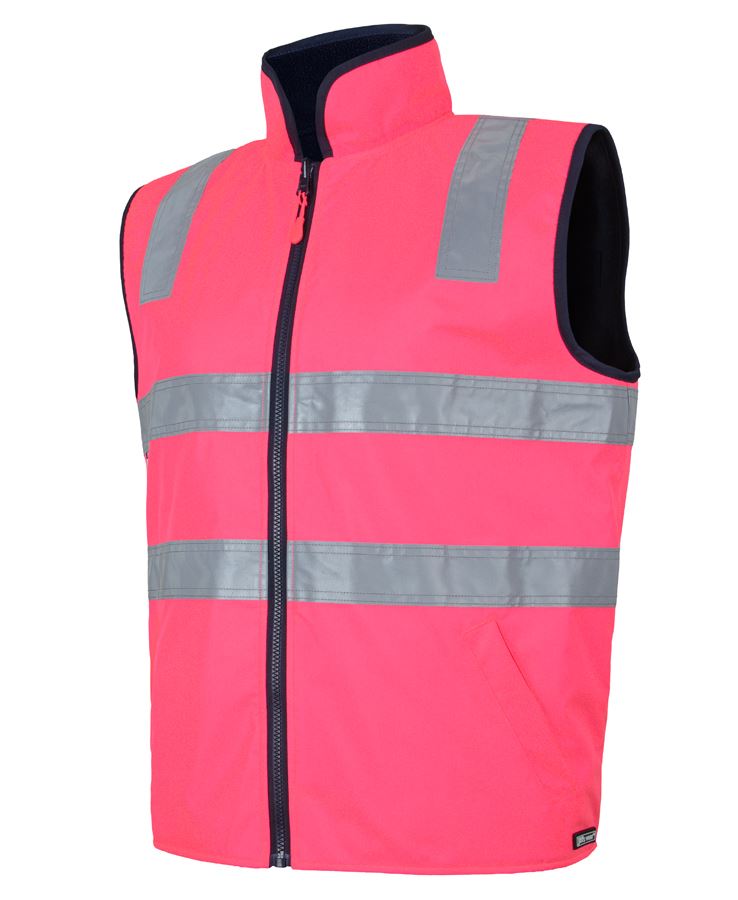 JB's Wear 6D4RV Hi Vis (D+N) Reversible Vest (2XS - XS)