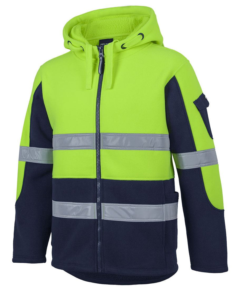 JB's Wear 6DLZ Hi Vis D+N 450g Full Zip Shepherd Hoodie