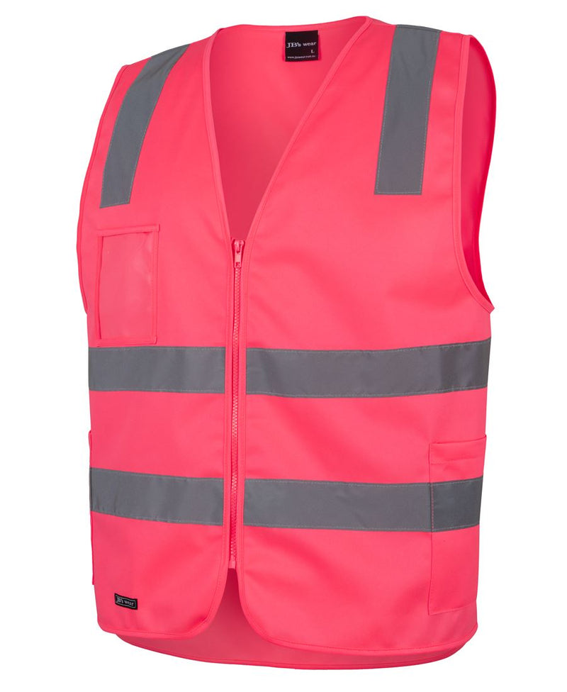 JB's Wear 6DNSZ Hi Vis (D+N) Zip Safety Vest