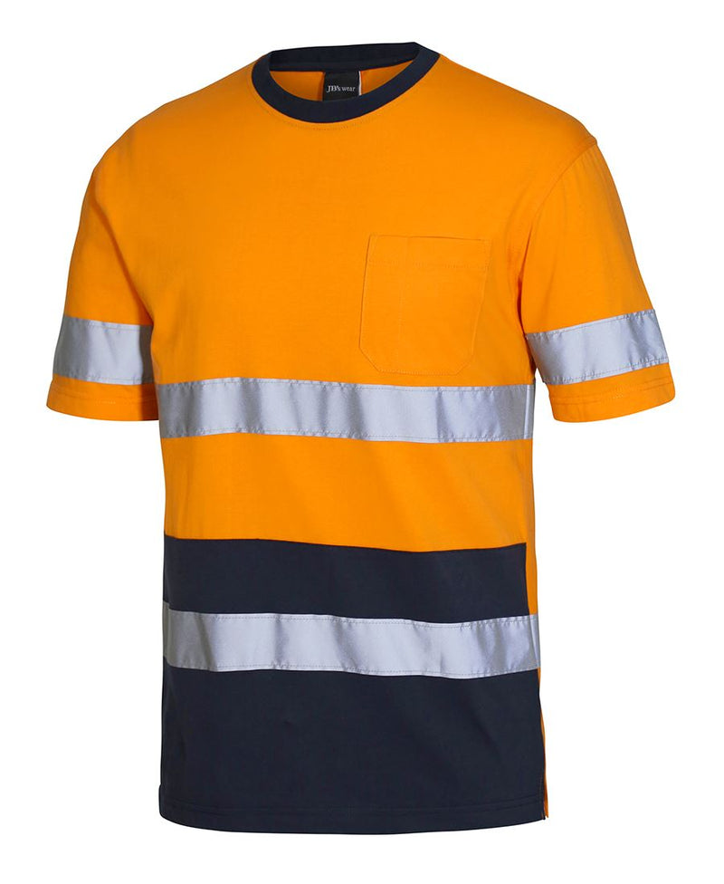 JB's Wear 6DNTC Hi Vis Cotton T-Shirt with Tape (4XL - 5XL)