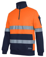 JB's Wear 6DNVF 350g Hi Vis (D+N) 1/2 Zip Trade Fleece