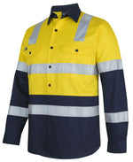 JB's Wear 6DNW3 Hi Vis (D+N) L/S 150g Level 3 Work Shirt