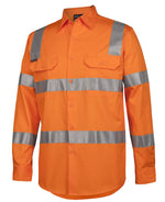 JB's Wear 6DNWR Hi Vis D+N L/S 150g Vic Rail Work Shirt
