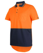 JB's Wear 6HDS Hi Vis S/S Drop Tail Polo