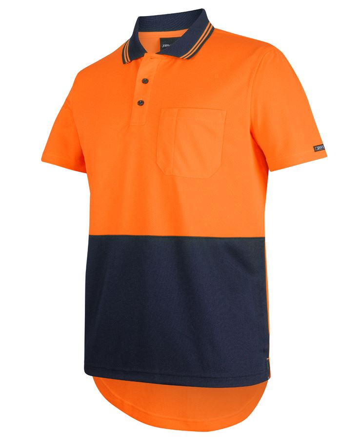 JB's Wear 6HDS Hi Vis S/S Drop Tail Polo