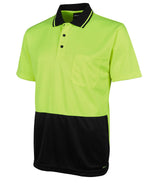 JB's Wear 6HJNC Hi Vis S/S Jacquard Non Cuff Polo