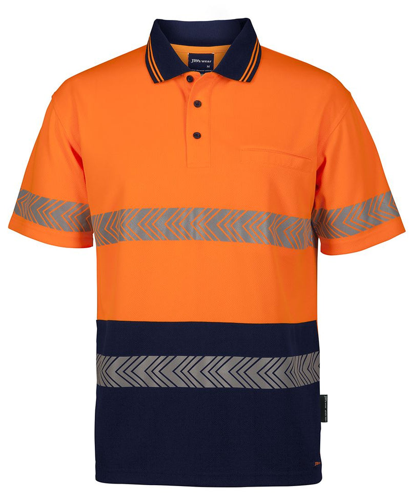 JB'S Hi Vis S/S Segmented Tape Polo