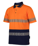 JB's Wear 6HSST JB'S Hi Vis S/S Segmented Tape Polo