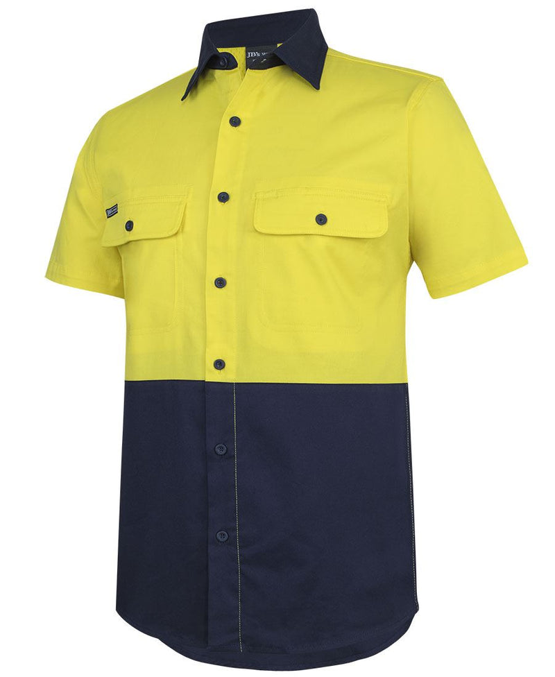 JB's Wear 6HSWS Hi Vis S/S Stretch Work Shirt