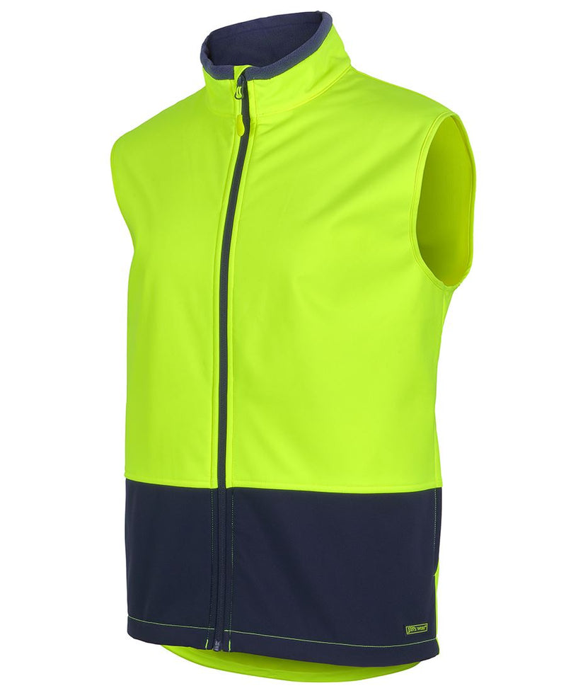 JB's Wear 6HWV Hi Vis Water Resist Softshell Vest
