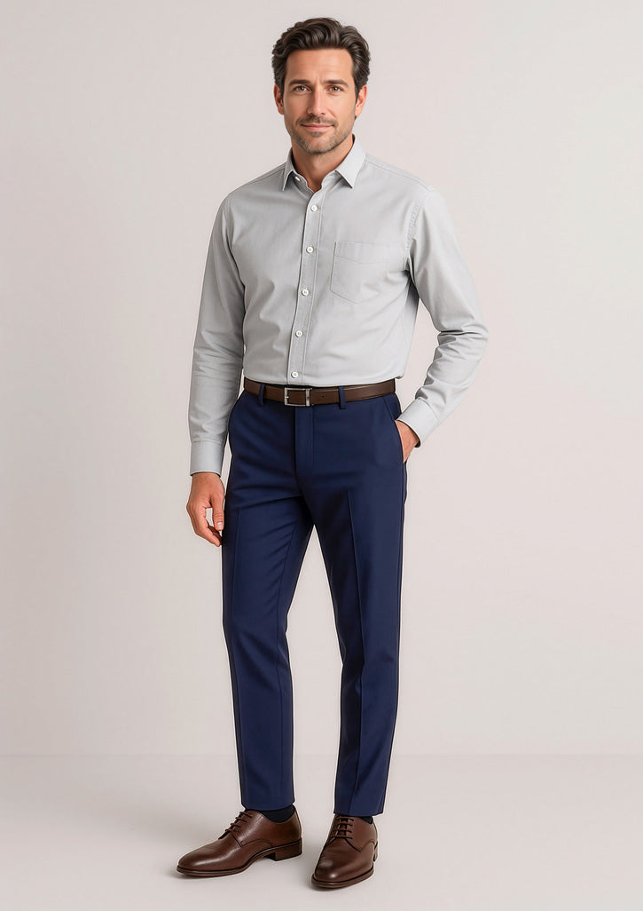 Biz Corporates 70716 Siena Slim Fit Flat Front Pant Mens