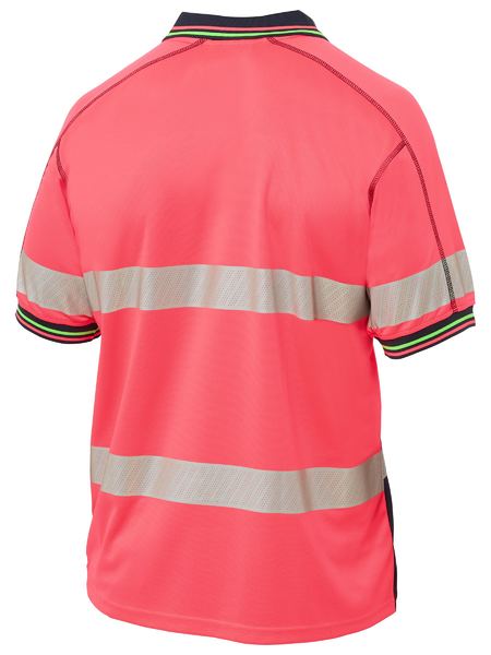 Bisley Workwear BK1219T Taped Hi Vis Polyester Mesh Polo rear